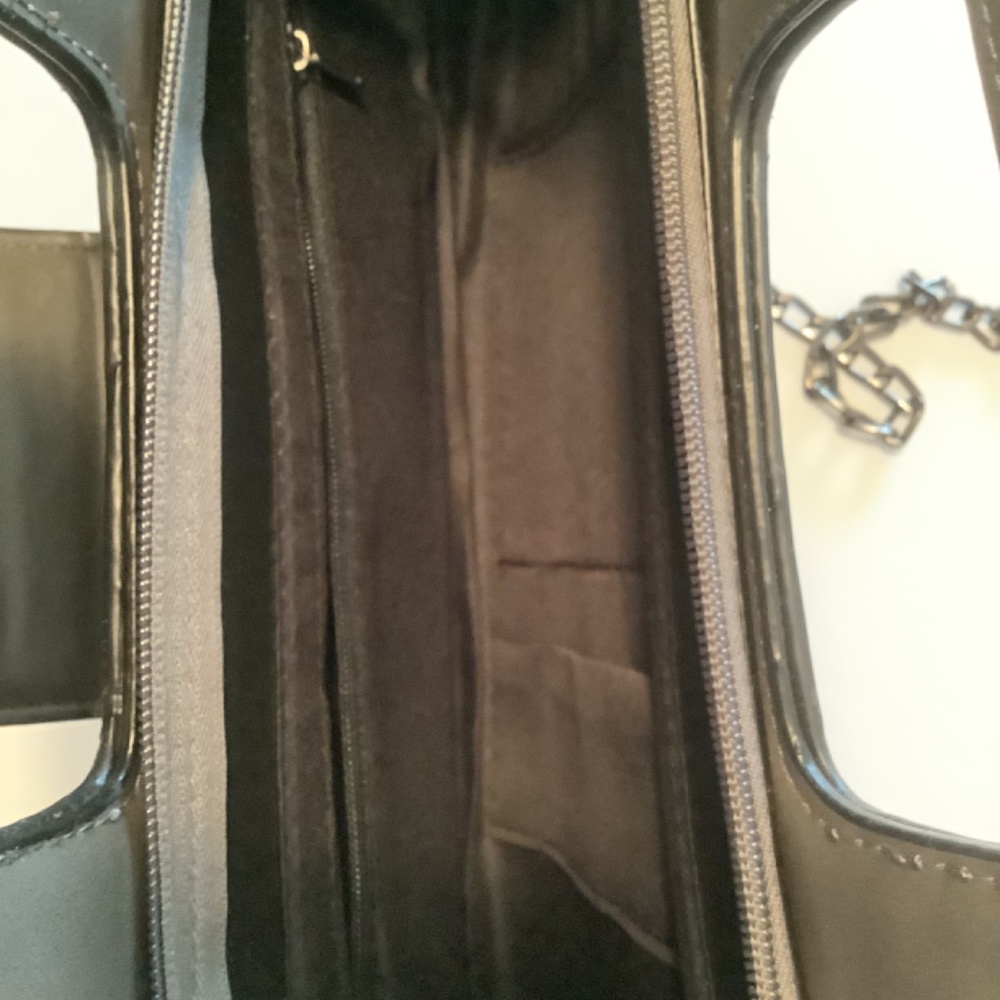 Gray Leather Purse NWOT - Picture 4 of 4